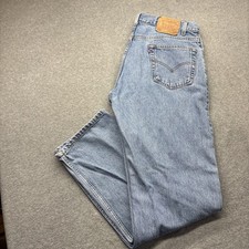 Vtg Levis 505 Jeans Men 36x32 Regular Fit Straight Leg Y2K 90s Denim USA Made