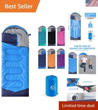 Waterproof Sleeping Bag - Perfect for Summer, Spring  Fall Adventures