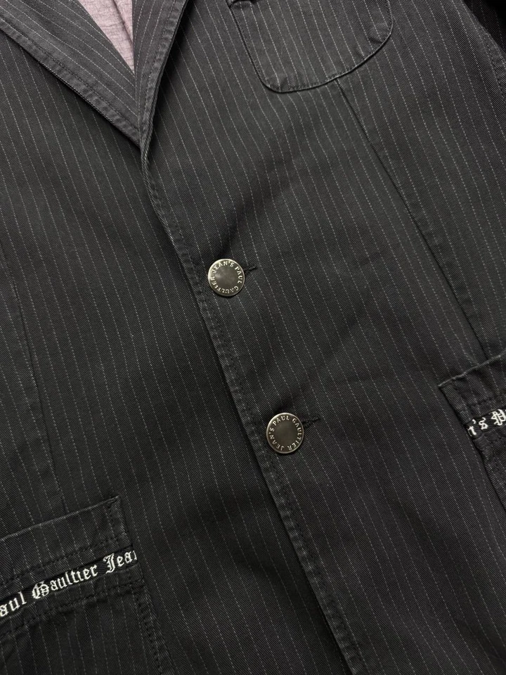 ¡Raro! Blazer negro Jean Paul Gaultier - Chaqueta de diseñador vintage Foto 3 de 4