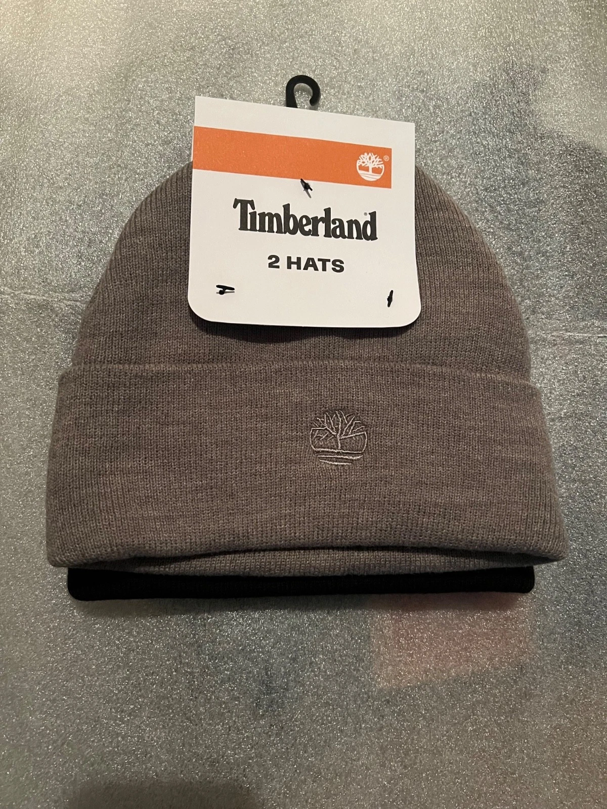 TIMBERLAND Knit Beanies - 2 Pack Color Grey / Black