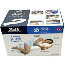 Contour Swan Body Pillow, White, One Size, 49.89 on Amazon ... NEW 