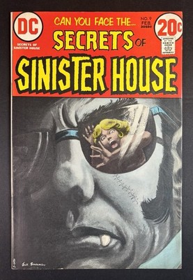 Secrets of Sinister House #9 F/VF 7.0 1973   Classic Jack Sparkling Cvr   DC