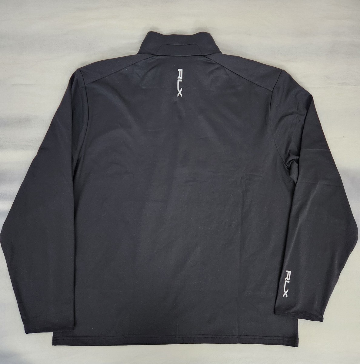 RLX Ralph Lauren Performance Golf Quarter Zip Black Pullover Men's