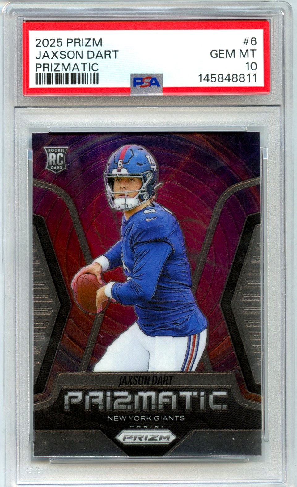 Jaxson Dart Panini Prizm Emergent #6 Base