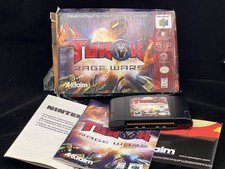 Turok Rage Wars, Nintendo N64, Box Manual Inserts, Tested Working, Acclaim