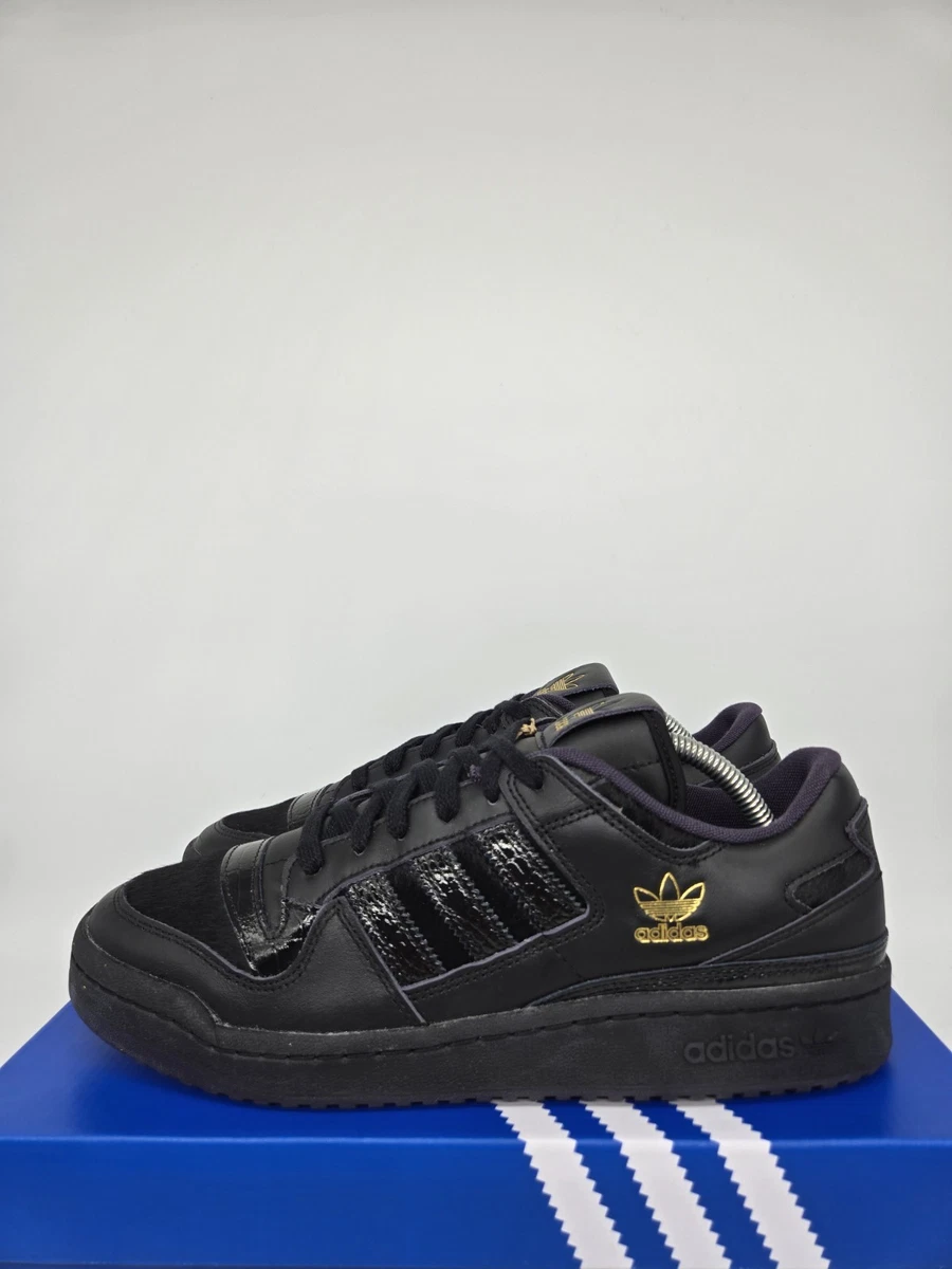 adidas Men\'s Forum 84 Low CL JQ1523 Core Black Shoes Size 9 adidas FORUM 84 LOW CL SNEAKERS - Black | Free Shipping with  main image 3