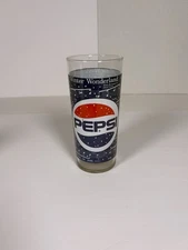 Vintage Pepsi Winter Wonderland Glass 6” Holiday Music Series Snowflakes