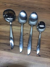 Oneidacraft Deluxe Oneida Profile 4 Spoons Stainless Flatware