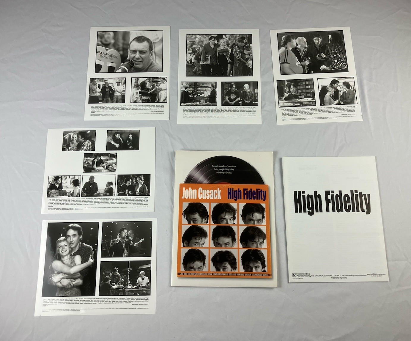 Press Kit HIGH FIDELITY Movie 2000 5 Photos Production Bookl
