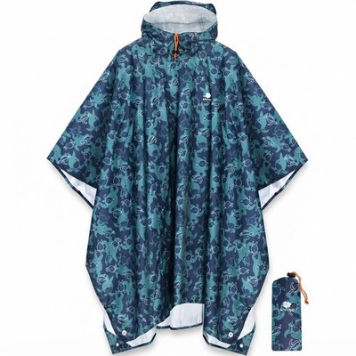 Regenponcho  Unisex leicht atmungsaktiv Polyester Camping Zuflucht