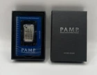 PAMP Suisse ICONS Crocodile Skin 10g Silver Pendant 999 Fine Silver Rare Scarce
