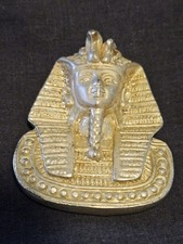 Vintage Egyptian-style Pharaoh Brooch Goldtone