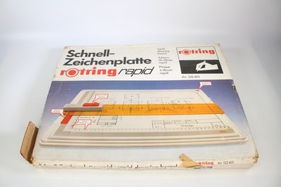 Rotring Rapid A3 Technisches Zeichenbrett mit abnehmbarem Clip-In Lineal