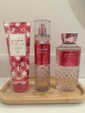 Bath Body Works Gingham Gorgeous Body Cream, Body Wash Mist 3 Piece Set NEW