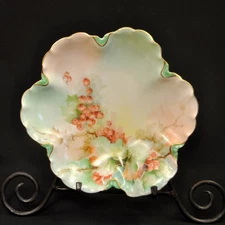 Limoges Haviland & Co Bowl HandPainted Orange Gooseberries Ranson Gold 1893-1896