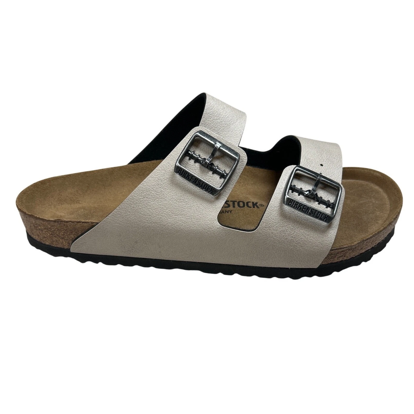 Birkenstock Arizona Birko-Flor Stone Sandals EU 43 US Men 10 Women 12 Regular