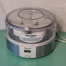 Yogurt Maker Euro Cuisine Digital Automatic Machine With Jars White