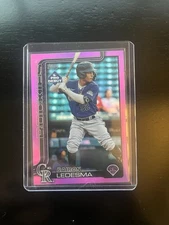 2025 Topps Pro Debut- Bairon Ledesma #PD-192 Fuchsia /199, Rockies Color Match