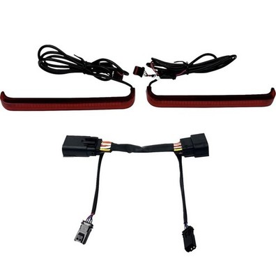 Custom Dynamics LED Saddlebag Red CD-LP-23-R for 23.5 - 25 Harley Davidson CVO