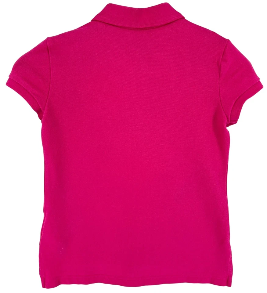 RALPH LAUREN Kids Girls Polo T-Shirt Pink Size 8-10 Years M - Image 2 of 4