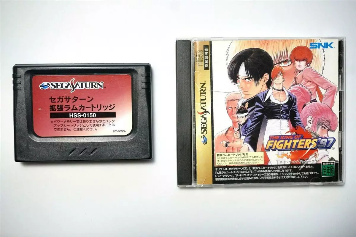 Sega Saturn The King of Fighters 97 with RAM Japan SS game US