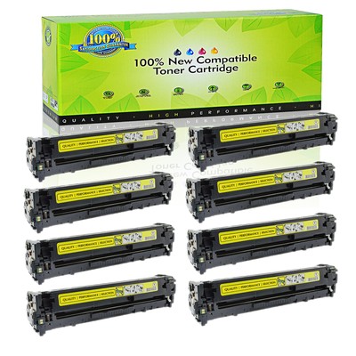 8PK Yellow CF212A Toner for HP 131A LaserJet Pro 200 Color MFP M276n M276nw