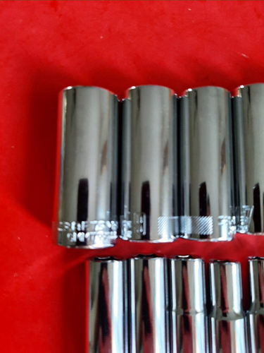 NEW Craftsman Tools 15 Piece Deep 3/8" METRIC MM 6 Point Socket Set 6-19mm +21mm - Picture 4 of 8
