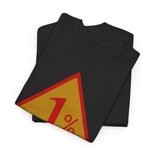 Red and Gold Bandidos Style One Percent Diamond T-shirt - Picture 3 of 4