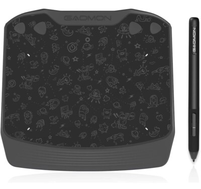 GAOMON S830 Grafiktablett (6,8 x 4,2'') mit batterielosem Stift für Mac & Windows