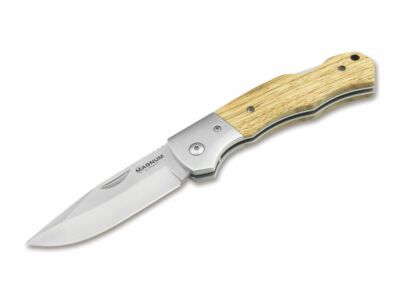 BÖKER MAGNUM Rustic Tachenmesser 440A Zebraholz Edelstahl Back Lock - 01SC075