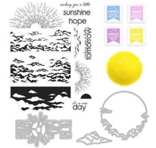 HERO ARTS My Monthly Hero Kit Stamp Die December 2020 Landscape Sunshine Beach