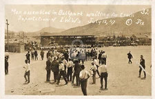 Bisbee AZ Deportation of IWW Mine Workers1917  RPPC Photo Postcard Copy