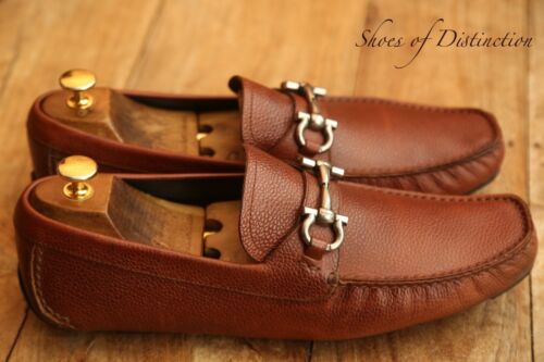 Salvatore Ferragamo Brown Leather Silver Bit Shoes Loafers Mens UK 9.5 US 10.5