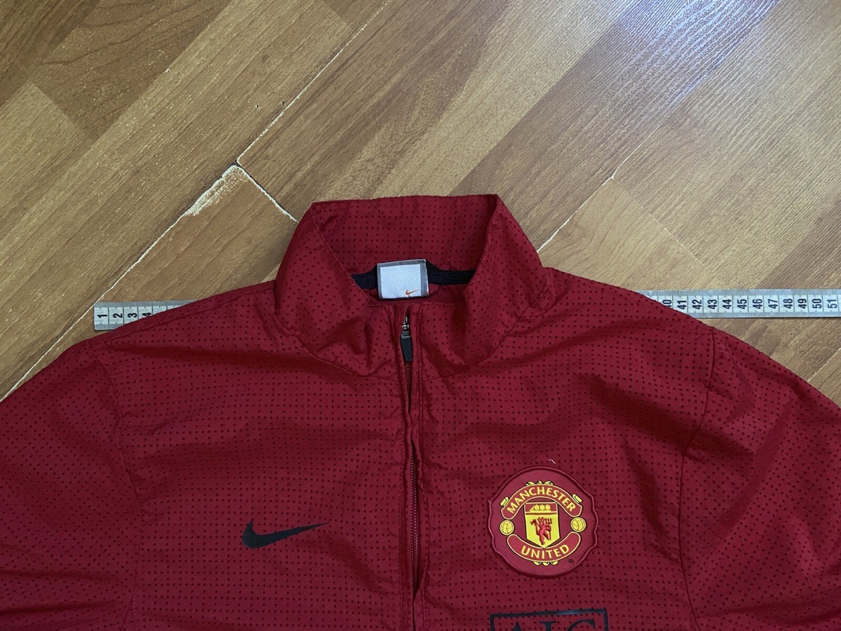 MANCHESTER UNITED 2009 2010 FOOTBAL SOCCER TRACK JACKET NIKE MANCHESTER UNITED 2009 2010 FOOTBAL SOCCER TRACK JACKET NIKE