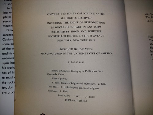 Tales Of Power By Carlos Castaneda 1974 First Edition - Picture 11 of 17