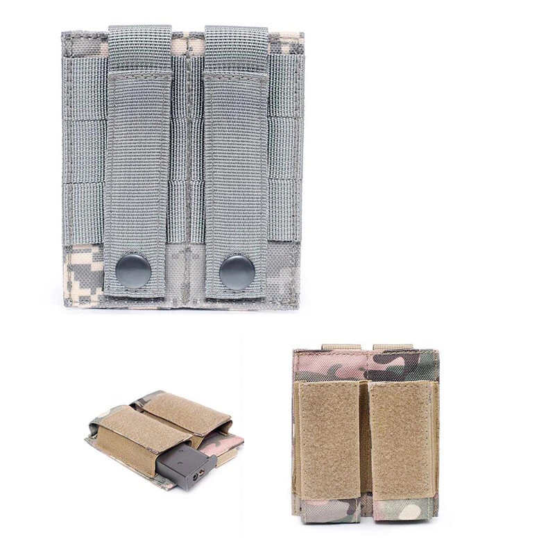 Nylon 9mm/40CAL Tactical Molle Pistol Magazine Pouch Dual Triple Holder Holster - Image 4 of 4