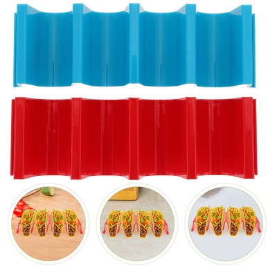 2 Pcs Taco Shell Rack Mexican Food Tablett Taco Halter Platte Gebacken Taco Rack
