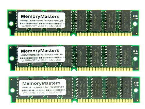 MEMORIA RAM MEG MAX Pin DORADO 96 MB para KORG TRITON STUDIO RACK EXTREMO NUEVO CD C6 - Imagen 1 de 1