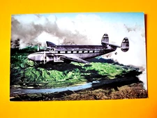 Pacific Alaska Airways Postcard Lockheed Lodestar inflight