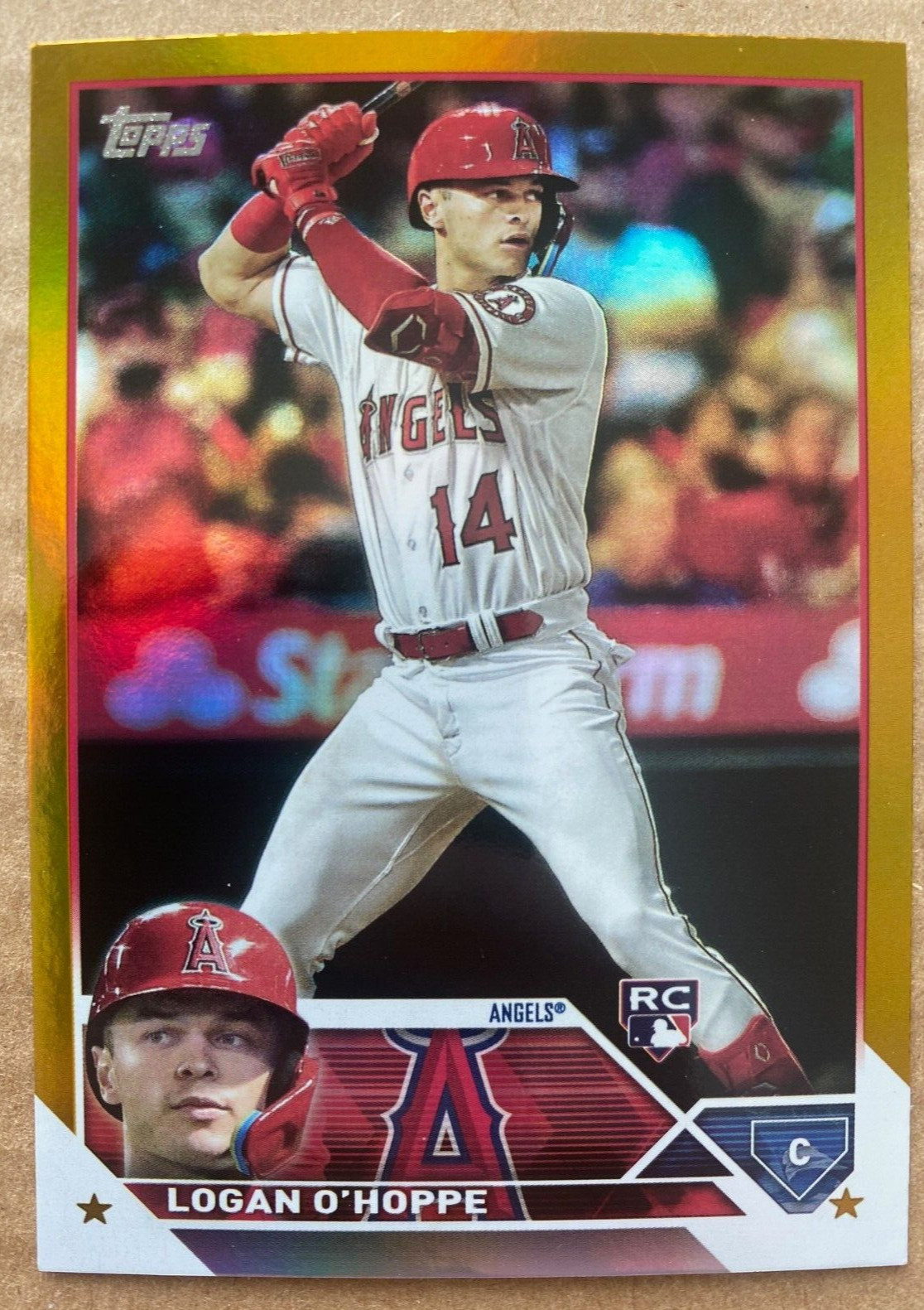 2023 Topps Gold Foil LOGAN O'HOPPE RC #363 LOS ANGELES ANGELS