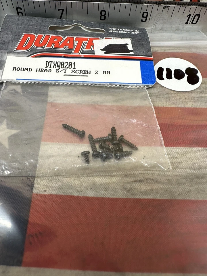 DuraTrax DTXQ0201: Round Head S/T Screw {2mm} NewInPack USA Shipped - Image 3 of 4