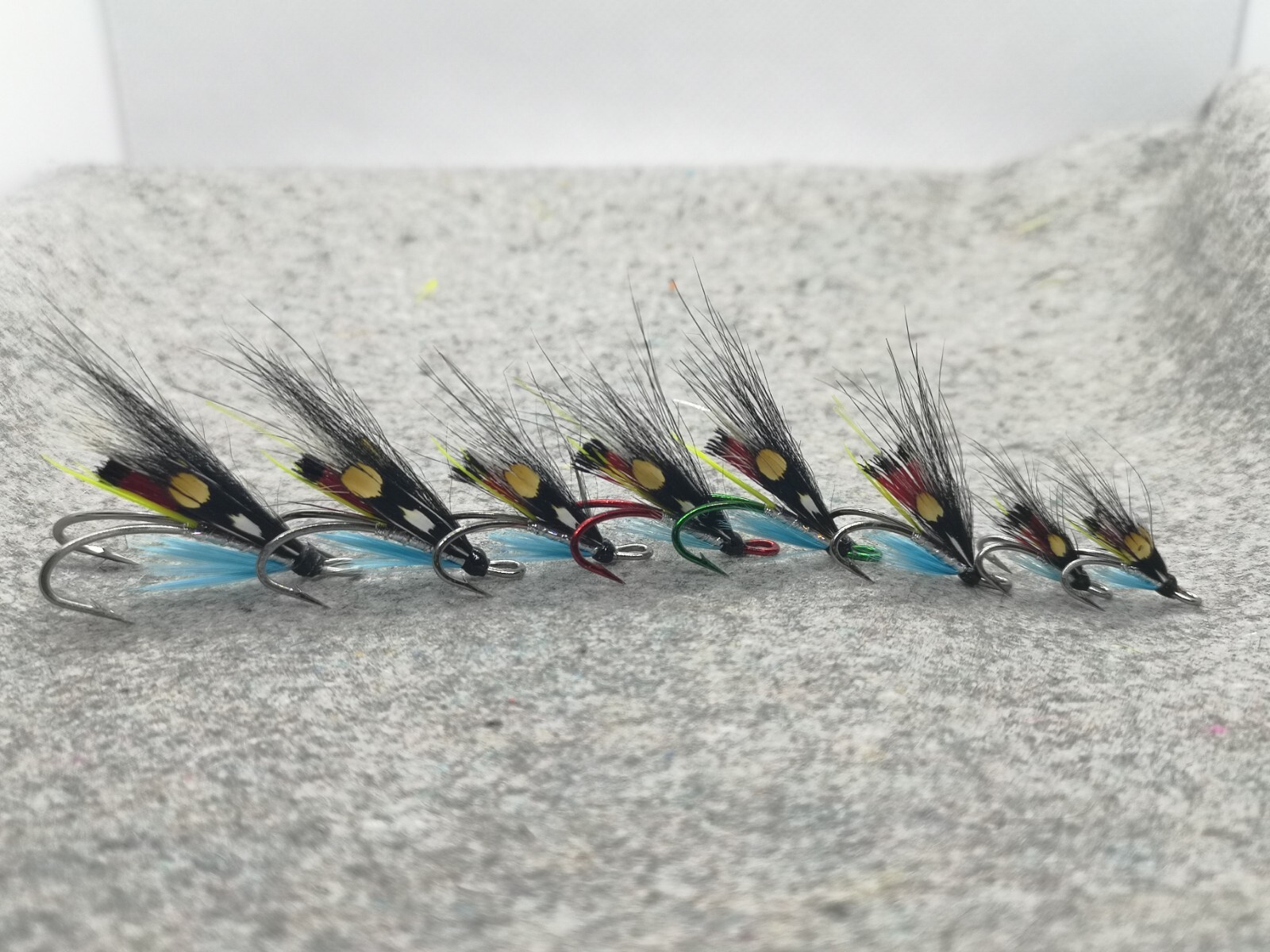 Partridge Patriot Doubles Haken – Black Nickel, Up Eye, Für Lachs, 10er Pack