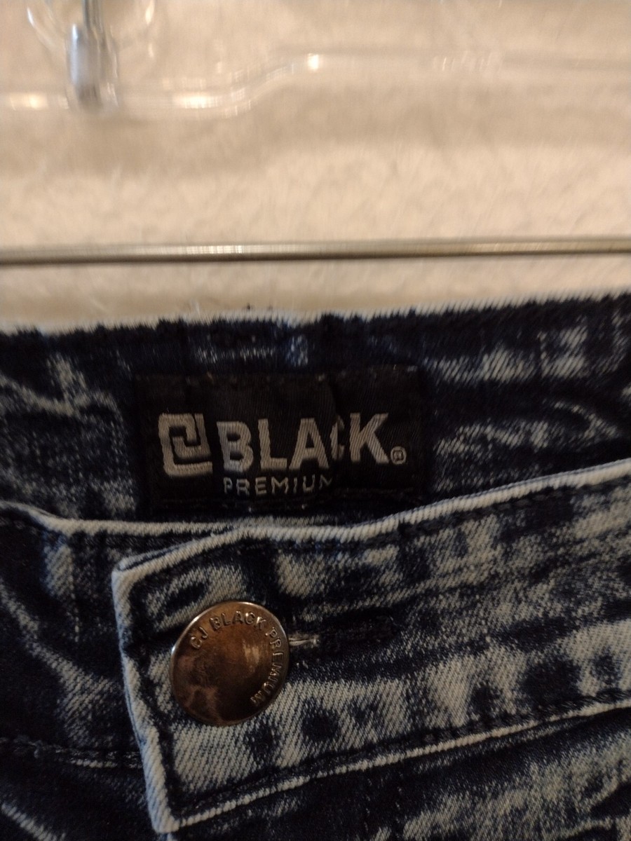 Jean Slim CJ Noir En Denim Vieilli Taille 30x30 - Neuf Avec étiquettes