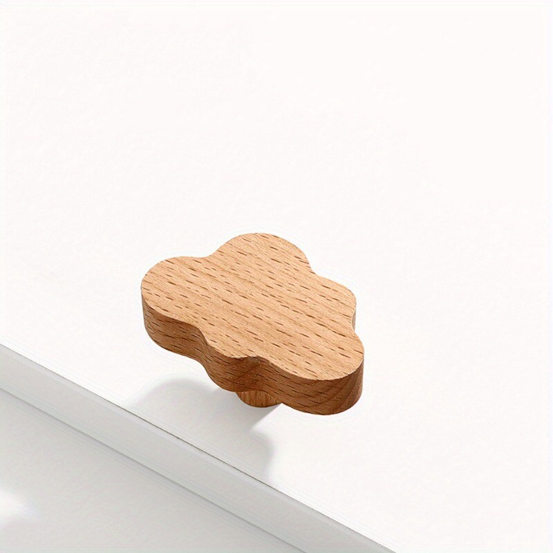 1pc Wood Cabinet Pull Cloud Moon Star Rabbit Design Draw Lightweight Handle