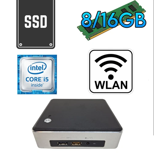 Intel NUC 6i5SYK i5 6260U 8/16/32GB RAM 256GB NVME SSD Wifi Mini PC USFF WLAN