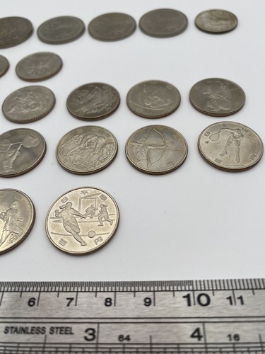 Japan 500 Yen 100 Yen Silver Mix Coin Olympics 20 Set Sport 1964 To 2020 - Picture 10 of 23