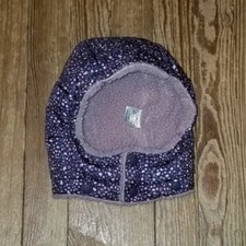 Patagonia Baby Sherpa Lined Hat Size 6-12 Months Purple Floral Replacement Hood