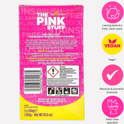 The Pink Stuff Foaming Toilet Bowl Cleaner | Removes Odours & Stains Deep Clean - Picture 3 of 18
