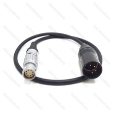 ARRI ALEXA MINI Power Cable 20" XLR 4 Pin Male To Right Angle 2B 8 Pin Female