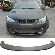 Fits 04-10 BMW E60 5 Series M5 V2 Style PU Front Bumper Lip Spoiler Splitter